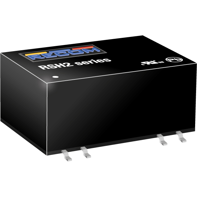 RECOM Power-RSH2-243.3S/H3 Convertidor de CC a CC y módulo del regulador de conmutación Module DC-DC 24VIN 1-OUT 3.3V 0.5A 2W 7-Pin DIP SMD Module Tube