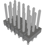 Conn Unshrouded Header HDR 18 POS 2.54mm Solder ST Top Entry Thru-Hole Bulk