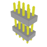 Conn Board Stacker HDR 8 POS 2mm Solder ST Top Entry Thru-Hole Bulk