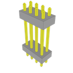 Conn Board Stacker HDR 8 POS 2mm Solder ST Top Entry Thru-Hole Bulk