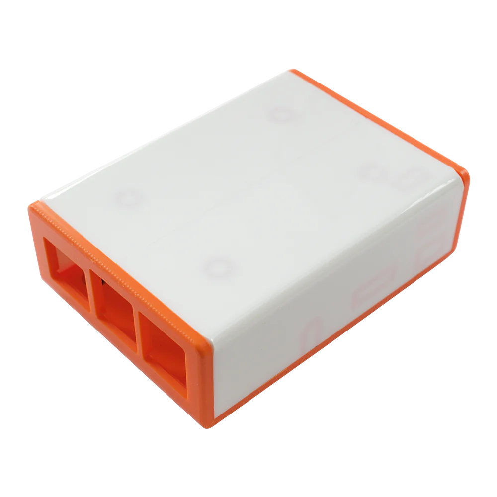 Pi Supply-PIS-0556 Kästen, Gehäuse und Gestelle Orange/White Plastic Electronic Enclosure