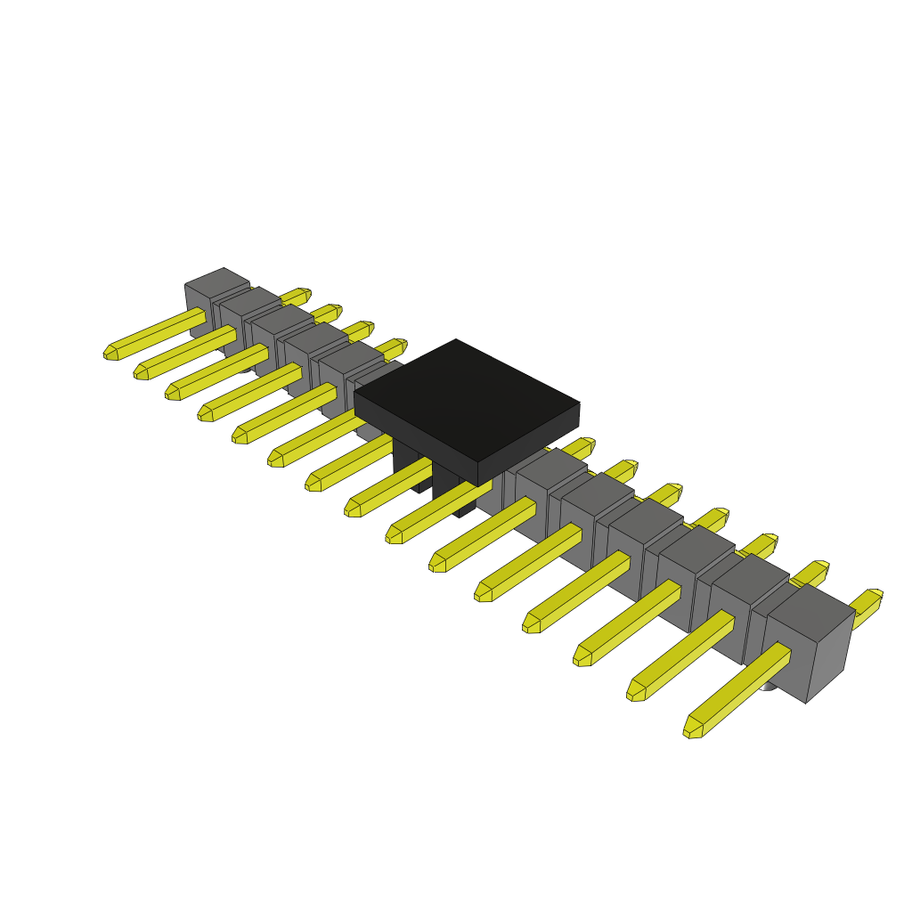 Samtec-TSM-115-01-L-SH-A-P-TR Steckverbinderleisten und Leiterplattenbuchsen Conn Unshrouded Header HDR 15 POS 2.54mm Solder RA Side Entry SMD T/R