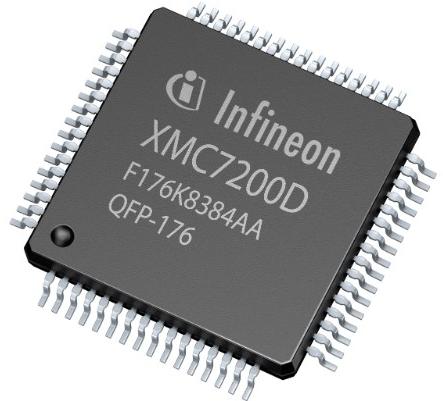 Infineon Technologies AG-XMC7200D-F176K8384AA Microcontrollers - MCUs MCU 32-bit ARM Cortex M0+/ARM Cortex M7 RISC 8640KB Flash 1.1V/3.3V/5V 176-Pin TEQFP EP Tray