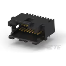 TE Connectivity-6-104069-1 Cabezales del conector y receptáculos PCB Conn Shrouded Header (2 Sides) HDR 16 POS 1.27mm Solder RA Side Entry Thru-Hole Box