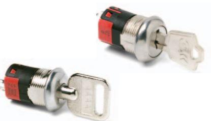 Littelfuse-Y1417U2R203NGE Schlüsselschalter Switch Key Lock ON ON ON SP3T 90° Flat Key 4A 250VAC 28VDC 0.4VA Solder Lug Panel Mount