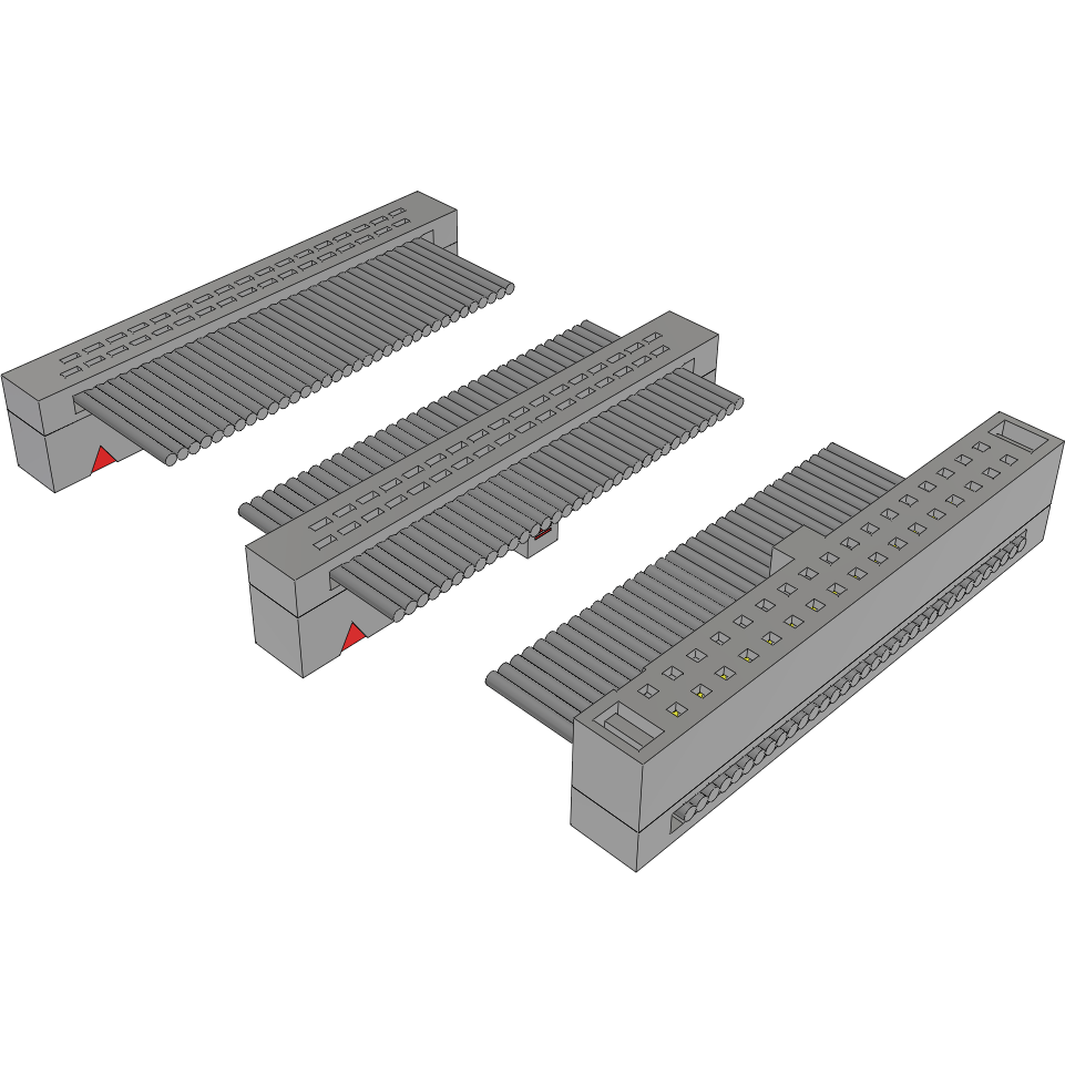 Samtec-FFSD-17-D-35.50-01-N-D17-O Flachband Kabelbaugruppen Cable Assembly 0.901m 30AWG 1.27mm 34 to (34/34) POS IDC Connector to 2(IDC Connector) F-F TIGER EYE™ Bulk