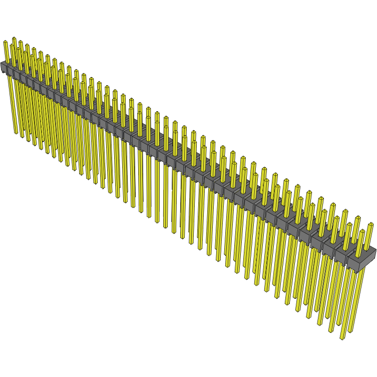 Samtec-TSW-140-12-G-D Embases de raccordement et réceptacles PCB Conn Unshrouded Header HDR 80 POS 2.54mm Solder ST Top Entry Thru-Hole Bulk