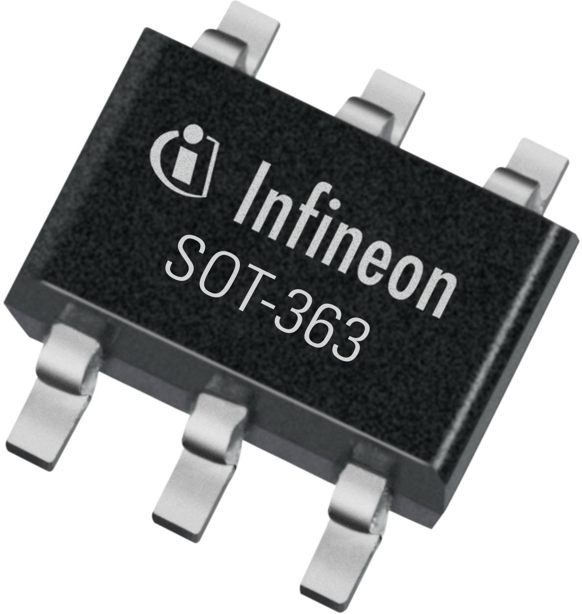 Infineon Technologies AG-2N7002DWH6327XTSA1 MOSFETs Trans MOSFET N-CH 60V 0.3A 6-Pin SOT-363 T/R Automotive AEC-Q101