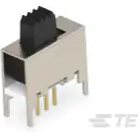TE Connectivity-MSS1200G04 Interruttore a slitta Switch Slide SPDT Top Slide 20VAC 20VDC 0.4VA PC Pins Thru-Hole Tray