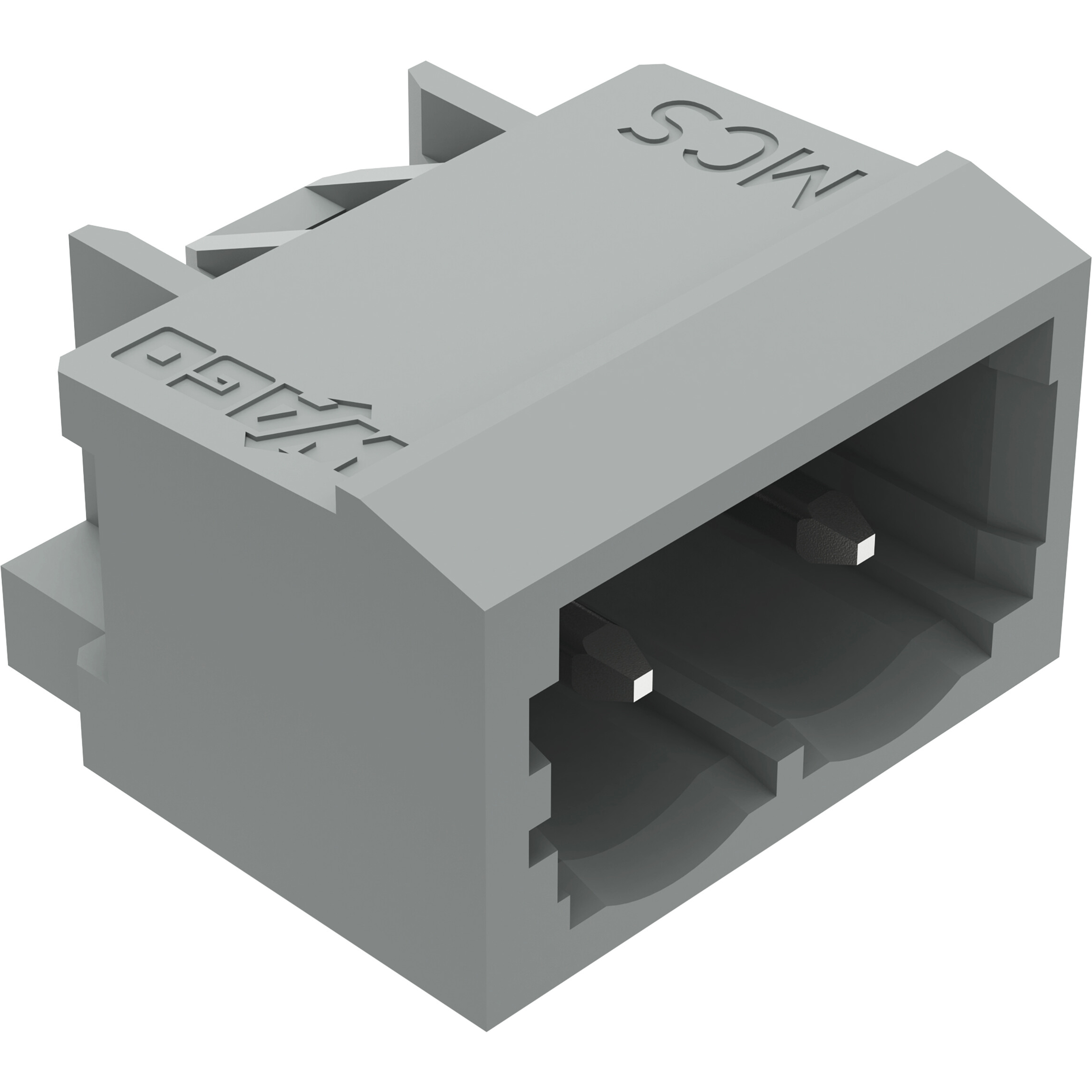 WAGO-231-432/001-000 Steckverbinderleisten und Leiterplattenbuchsen Conn Wire to Board M 2 POS 5mm Solder RA Side Entry Thru-Hole Box