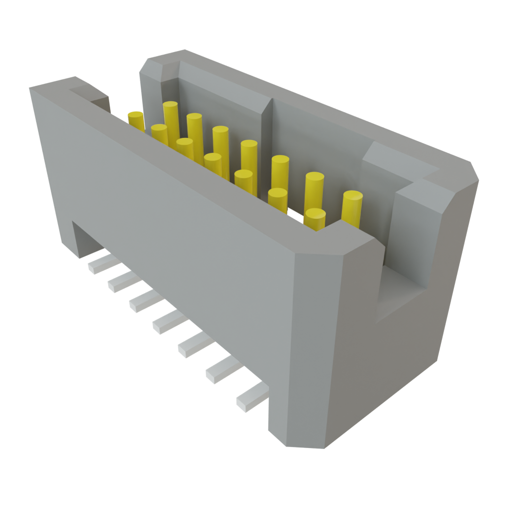 Samtec-TFML-107-02-L-D Steckverbinderleisten und Leiterplattenbuchsen Conn Shrouded Header (4 Sides) HDR 14 POS 1.27mm Solder ST Top Entry SMD TIGER EYE™ Tube