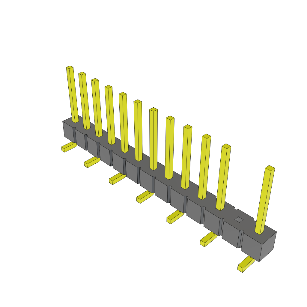Samtec-TSM-113-02-T-SV-002 Piastre connettori e prese PCB Conn Unshrouded Header HDR 13 POS 2.54mm Solder ST Top Entry SMD Tube