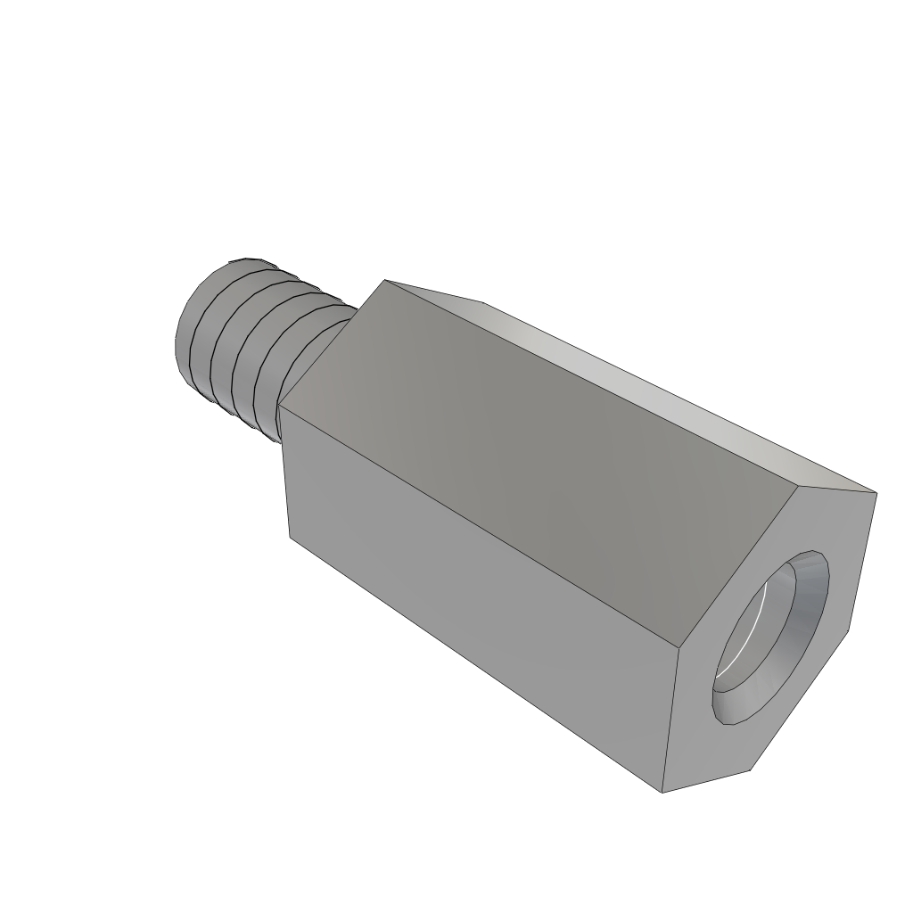 Samtec-SO-0815-01-02-02-N Standoffs Standoff Round Swage F/F M3 X 0.5-THD Stainless Steel 303