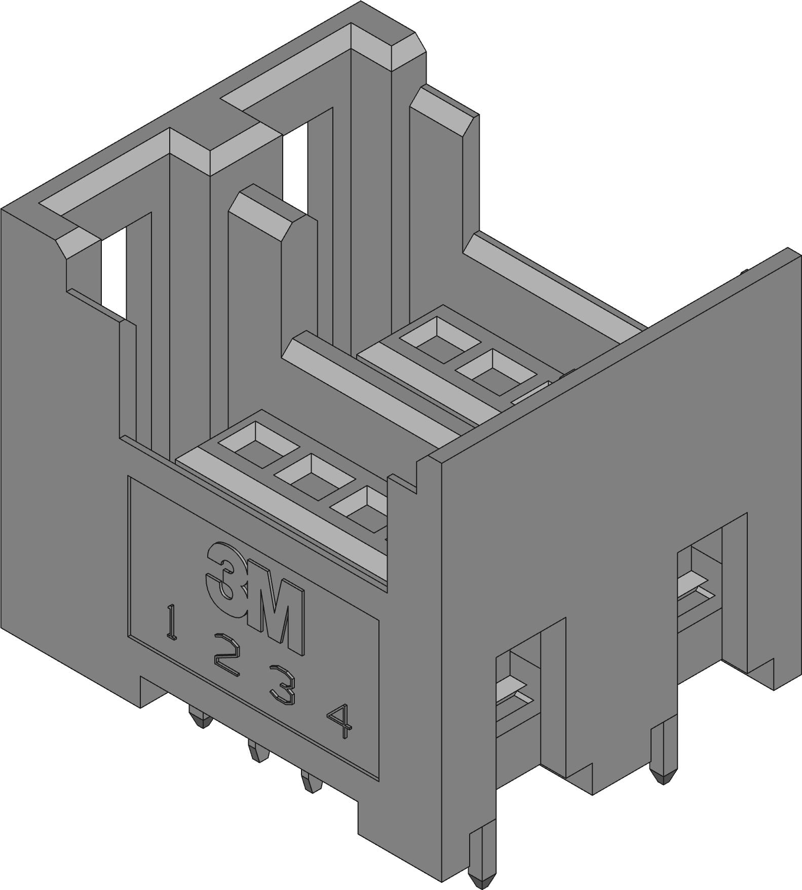 3M-37208-62B3-004 PL Connector Headers and PCB Receptacles Conn Wire to Board SKT 8 POS 2mm Solder ST Thru-Hole Box