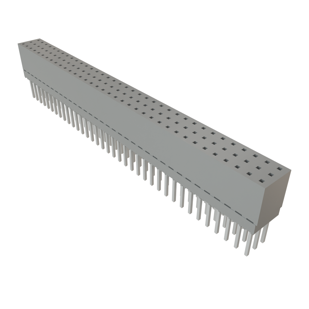 Samtec-ESQ-136-38-S-T Steckverbinderleisten und Leiterplattenbuchsen Conn Elevated Socket SKT 108 POS 2.54mm Solder ST Top Entry Thru-Hole Tube