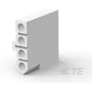 TE Connectivity-770784-1 Einzeladersteckverbinder, Gehäuse Conn Housing RCP 4 POS 6.35mm Crimp ST Cable Mount Natural Package