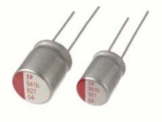 Nichicon-RR70E152MDN1 Capacitor Aluminum Polymer Cap Aluminum Polymer 1500uF 2.5VDC 20%( 10 X 12.5mm) Radial 5mm 0.007 Ohm 6.1A 2000h 105°C Bulk