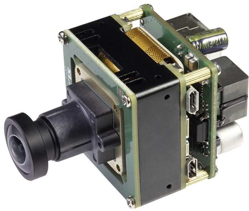 Teknique Limited-OC-ZEU-L-WL/IMX327 Cameras Zeus Board Camera CV25 SoM, 10/100 Ethernet, uSD, IMX327 Imager Module, with DSL385 Wide Angle Lens