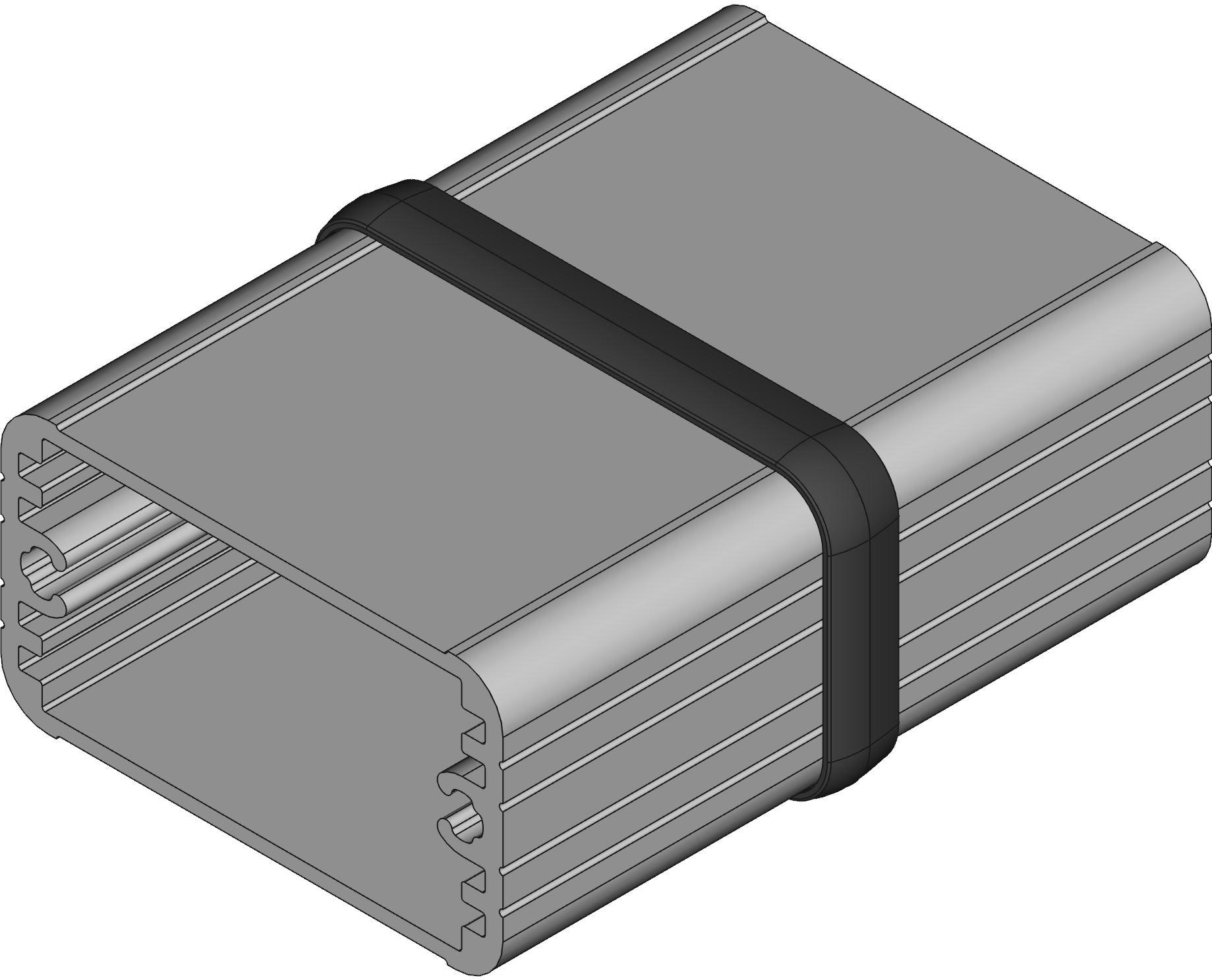 Hammond Manufacturing-1455D602 Kästen, Gehäuse und Gestelle Clear Anodized Aluminum Wall Mount Extruded Enclosure