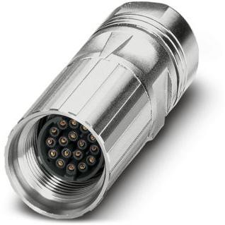 PHOENIX CONTACT-1607643 Connector Circular Conn M17 Circular SKT 17 POS Crimp ST Cable Mount 17 Terminal 1 Port
