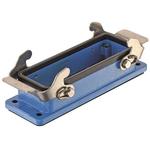 Bulkhead Mount Housing 180° 24B Shell Size Powder Zinc Die Cast Double Lock Han®