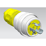 Conn Power PL 2Power/1Ground POS ST Cable Mount 3 Terminal 1 Port Watertite®