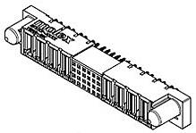 Molex-87633-1029 Steckverbinder Conn Power 6Power/16Signal POS 6.35mm/2.54mm Press Fit ST Thru-Hole 22 Terminal 1 Port EXTreme PowerPlus™ Tray