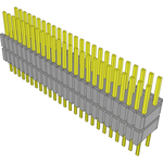 Conn Board Stacker HDR 50 POS 1.27mm Solder ST Thru-Hole Tube