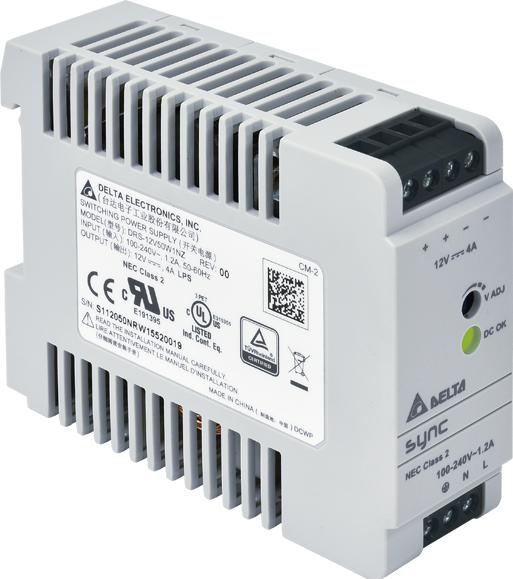Delta Electronics-DRS-12V50W1NZ AC-DC-Spannungsversorgung AC/DC Power Supply Single-OUT 12V 4A 50W 7-Pin Carton
