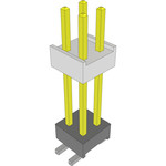 Conn Board Stacker HDR 4 POS 2.54mm Solder ST Top Entry SMD Layer