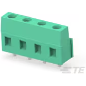 TE Connectivity-282844-4 Bloques terminales del conector Conn Eurostyle Block M 4 POS 7.5mm Solder ST Thru-Hole 17.5A/Contact Carton