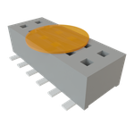 Conn Socket Strip SKT 12 POS 1.27mm Solder ST Top Entry SMD TIGER CLAW™ T/R