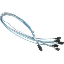 Super micro Computer, Inc-CBL-0237L Andere Kabelbaugruppen Cable Assembly SATA 0.7m/0.7m/0.7m/0.7m/0.7m Mini-SAS to 4(SATA)/Power M-M