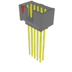 Conn Elevated Shrouded Header HDR 10 POS 2.54mm Solder ST Top Entry Thru-Hole Bulk