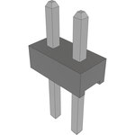 Conn Unshrouded Header HDR 2 POS 2mm Solder ST Top Entry Thru-Hole Bulk