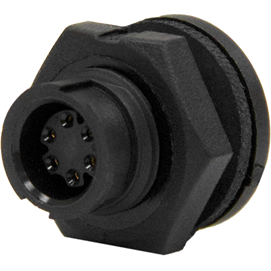 Conxall-W17980-6SG-P-300 Steckverbinder, rund Conn Circular SKT 6 POS Crimp ST Cable Mount 6 Terminal 1 Port Bulk