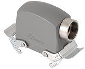 Molex-7810.5100.0 Schrumpfbalgenadapter Hood 90° 10 Shell Size Polyester Powder Die Cast Aluminum GWconnect®