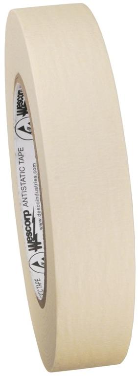 Desco Industries-81262 Bandes High Temp Masking Tape 1in Width 3in Core 60Yds