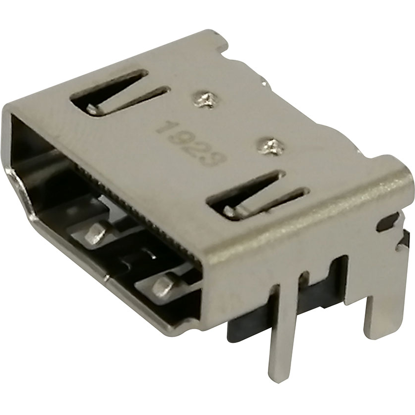 Molex-2086581001 Connector Audio and Video Conn HDMI 2.1 Type A RCP 19 POS 0.5mm Solder RA SMD 19 Terminal 1 Port HDMI T/R