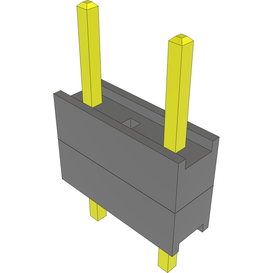 Samtec-DW-03-17-F-S-200-002 Steckverbinderleisten und Leiterplattenbuchsen Conn Board Stacker HDR 3 POS 2.54mm Solder ST Top Entry Thru-Hole Bulk