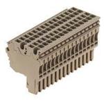 Conn Modular Terminal Block F 3 POS Tension Clamp ST Cable Mount 24A