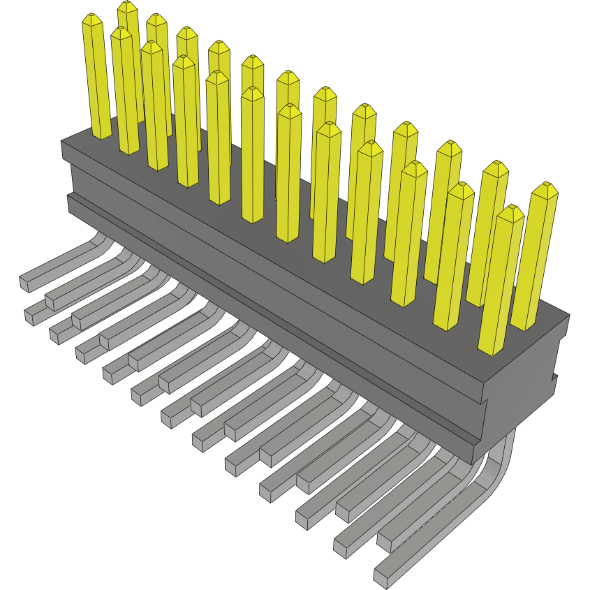 Samtec-FTSH-112-04-F-D-RA Steckverbinderleisten und Leiterplattenbuchsen Conn Unshrouded Header HDR 24 POS 1.27mm Solder RA Side Entry Thru-Hole Tube