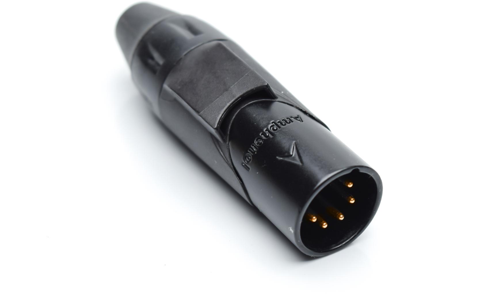 Amphenol-AX5MB0M-AU Connettore audio e video Conn XLR Connector M 5 POS Solder Cup ST Cable Mount 5 Terminal 1 Port Box