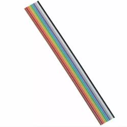 Assmann WSW components, Inc-AWG28-10/F/300 Kabel, Flach Flat Ribbon Cable 10Conductors 28AWG 300V Multi Color 91.44m Reel