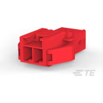 Conn Housing RCP 2 POS 3.96mm Crimp ST Panel Mount Red Bag