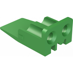 Connector Accessories Wedge Lock Straight Thermoplastic Green