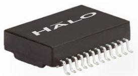 HALO Electronics, Inc-TG75-1505NZLF Telecom Transformers Telecom Transformer 1CT:2CT/1CT:1CT 0.8Ohm Prim. DCR 24 Terminal Gull Wing SMD