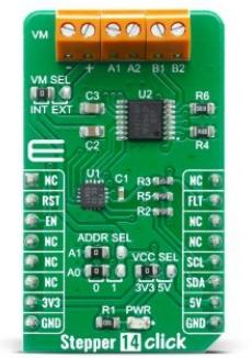 MikroElektronika-MIKROE-4125 Power Management Development Boards and Kits DRV8847PWPR Motion Motor Control Click Board