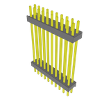 Conn Board Stacker HDR 20 POS 2.54mm Solder ST Top Entry Thru-Hole Bulk