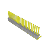 Conn Unshrouded Header HDR 23 POS 1.27mm Solder RA Side Entry Thru-Hole Tube